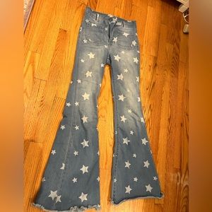 Cello star flare jeans